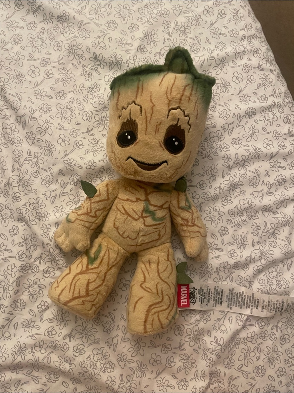 Marvel Groot Plush in Beige with Green Accents - Cute Tree Friend